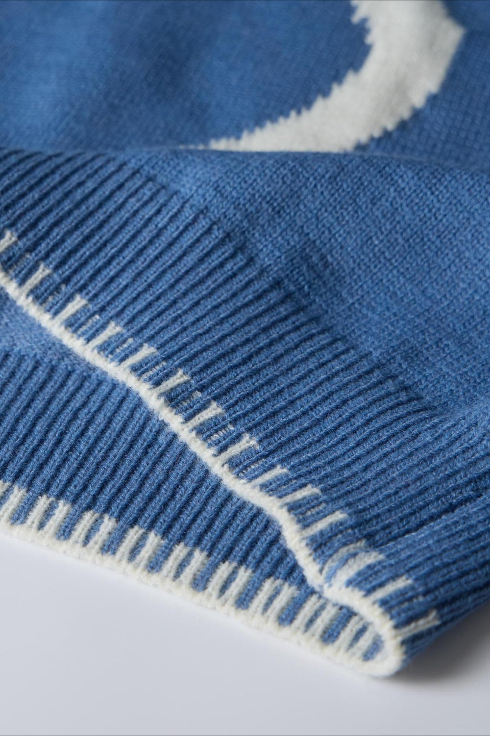 Bow Jacquard Knit Pullover Sweater