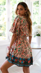 JuliaFashion - women elegant Cut Out Bohemian Mini Dress