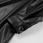 Leather Satire Shirt - Black