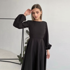 Julia Fashion - Sexy Backless Women's Midi Dress