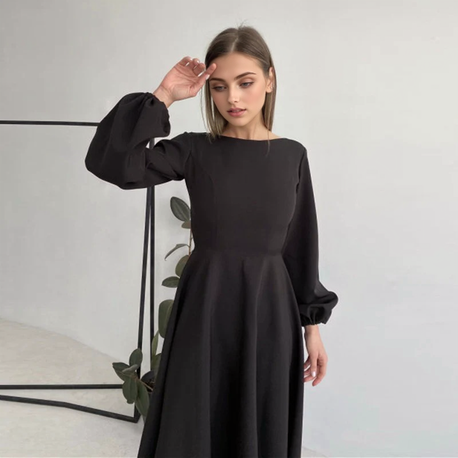 Julia Fashion - Sexy Backless Women's Midi Dress
