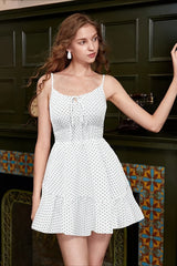Sweet Polka Dot Cami Mini Dress