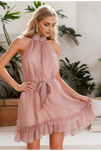 JuliaFashion - Vintage Ruffle Sexy Sleeveless Dress
