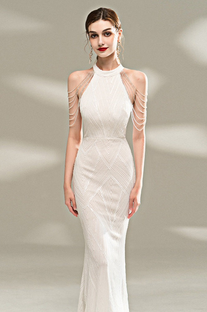 Elegant Slim Fit Long Gown Formal Dress