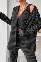 Striped Casual Blazer