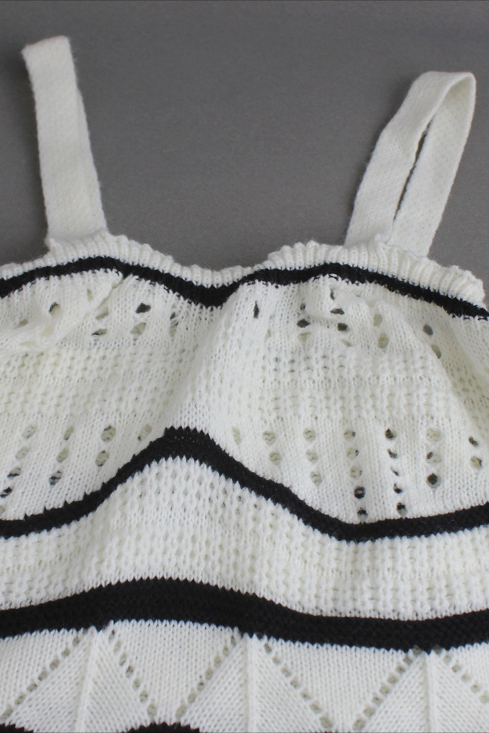 Knit Spaghetti Strap Split Sweater Dress