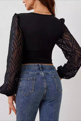 Waist Defining V Neck Ruching Blouse