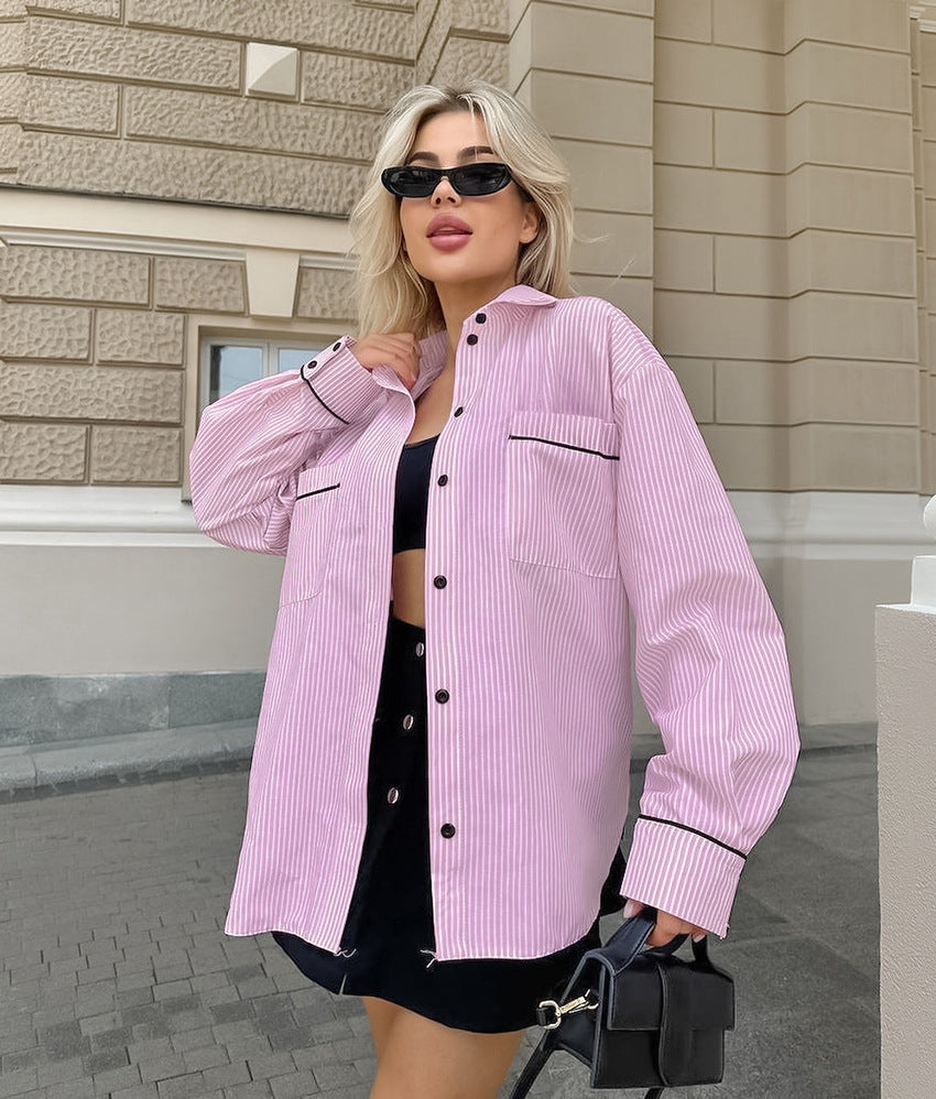 Casual Slay Shirt - Pink