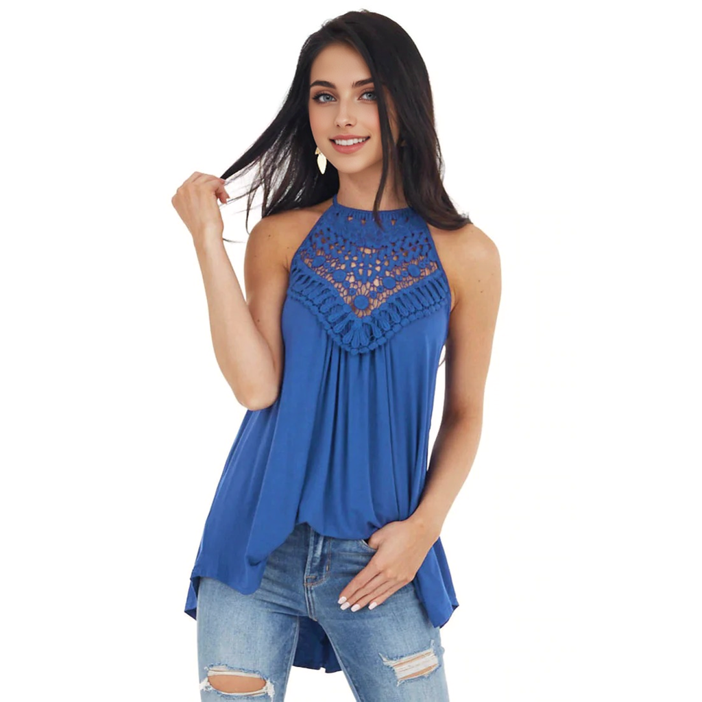 Julia Fashion - Summer Halter Sexy Lace Shirt