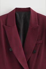 Oversized Wide Lapel Structured Blazer