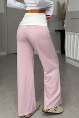 Striped Color Block Knit Pants