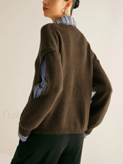 2 in 1 Ribbed Cutout Sweater Sweaters