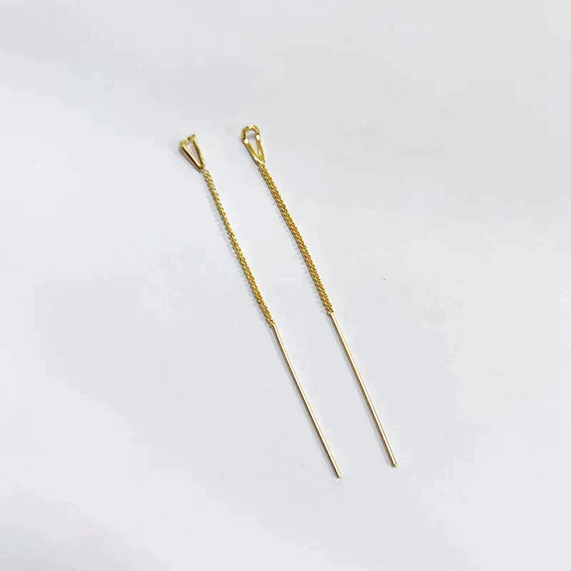 JuliaFashion-Elegant Zircon Flower Tassel Earrings