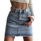 JuliaFashion - Slim Jeans Skirt Shorts Women Summer Short