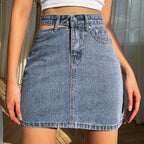 JuliaFashion - Slim Jeans Skirt Shorts Women Summer Short
