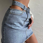 JuliaFashion - Slim Jeans Skirt Shorts Women Summer Short