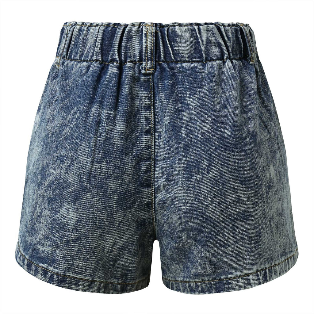 JuliaFashion - Ripped High Waist Fashion Jean Shorts