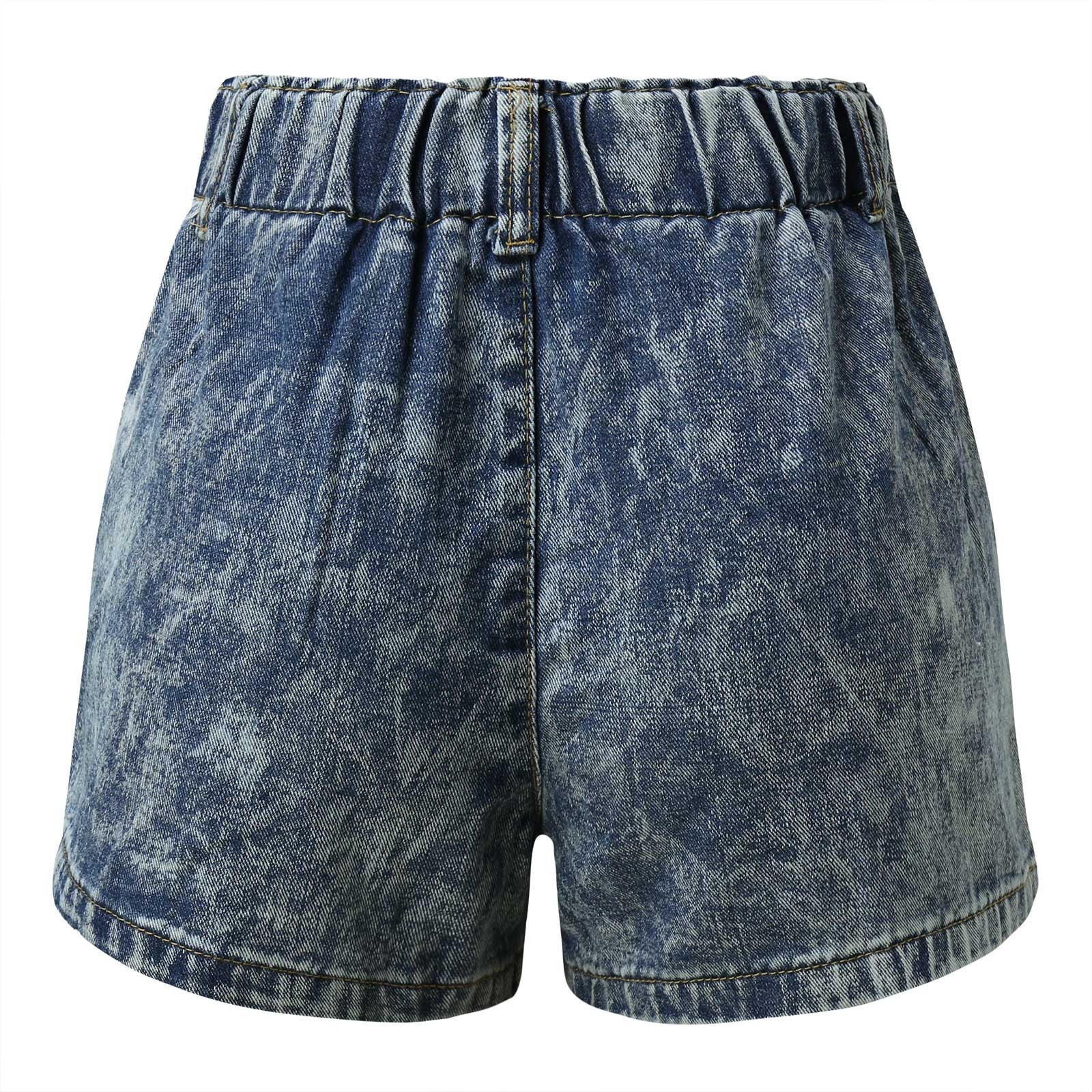 JuliaFashion - Ripped High Waist Fashion Jean Shorts