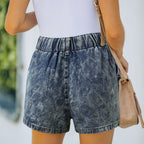 JuliaFashion - Ripped High Waist Fashion Jean Shorts