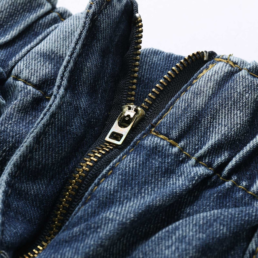 JuliaFashion - Ripped High Waist Fashion Jean Shorts