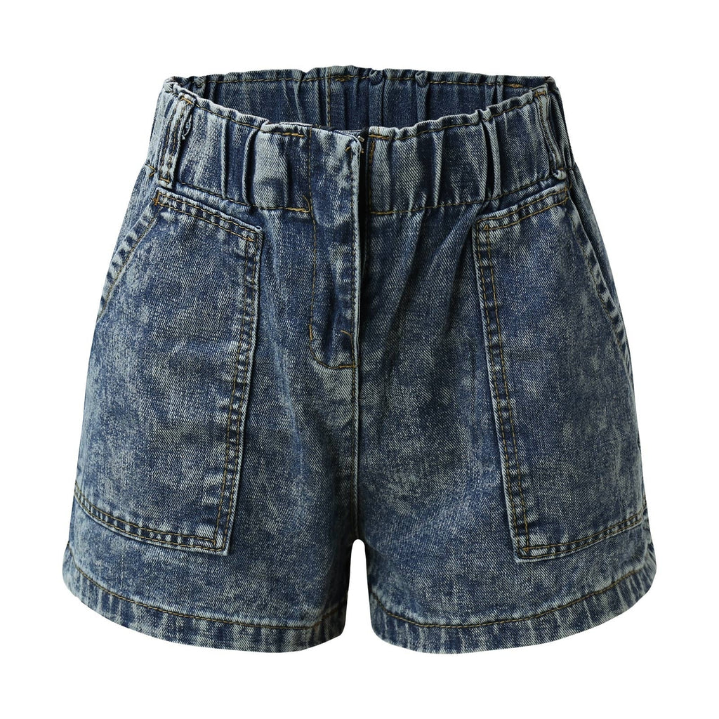 JuliaFashion - Ripped High Waist Fashion Jean Shorts
