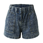 JuliaFashion - Ripped High Waist Fashion Jean Shorts
