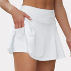 JuliaFashion - Sports Tennis Dance Skort with Pocket Short
