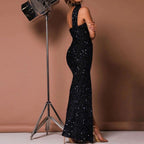 JuliaFashion-Formal Backless Floor-Length Evening Dress