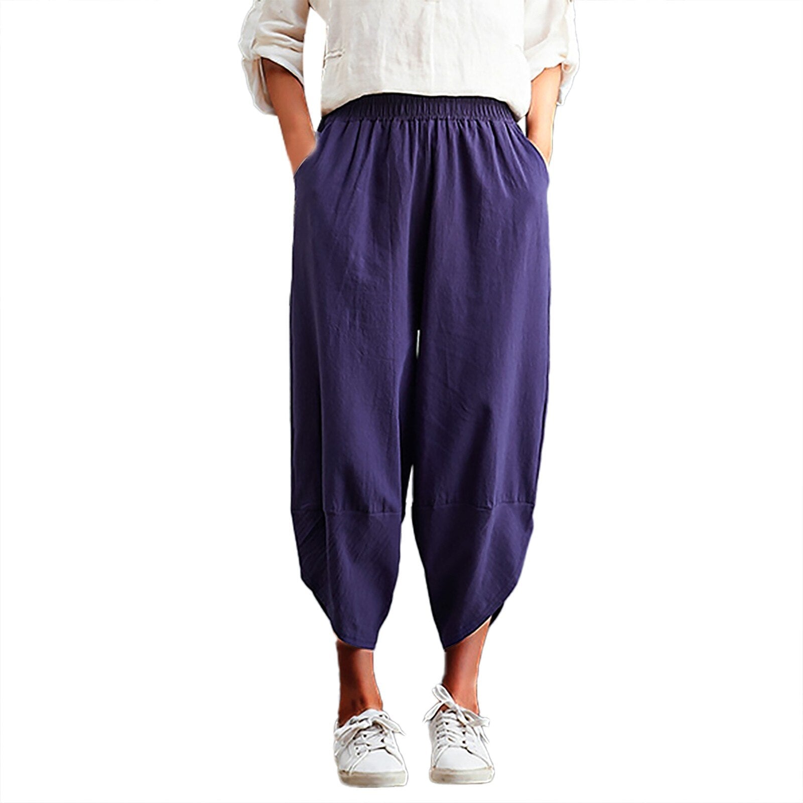 JuliaFashion-Plus Size Streetwear Dance Trousers