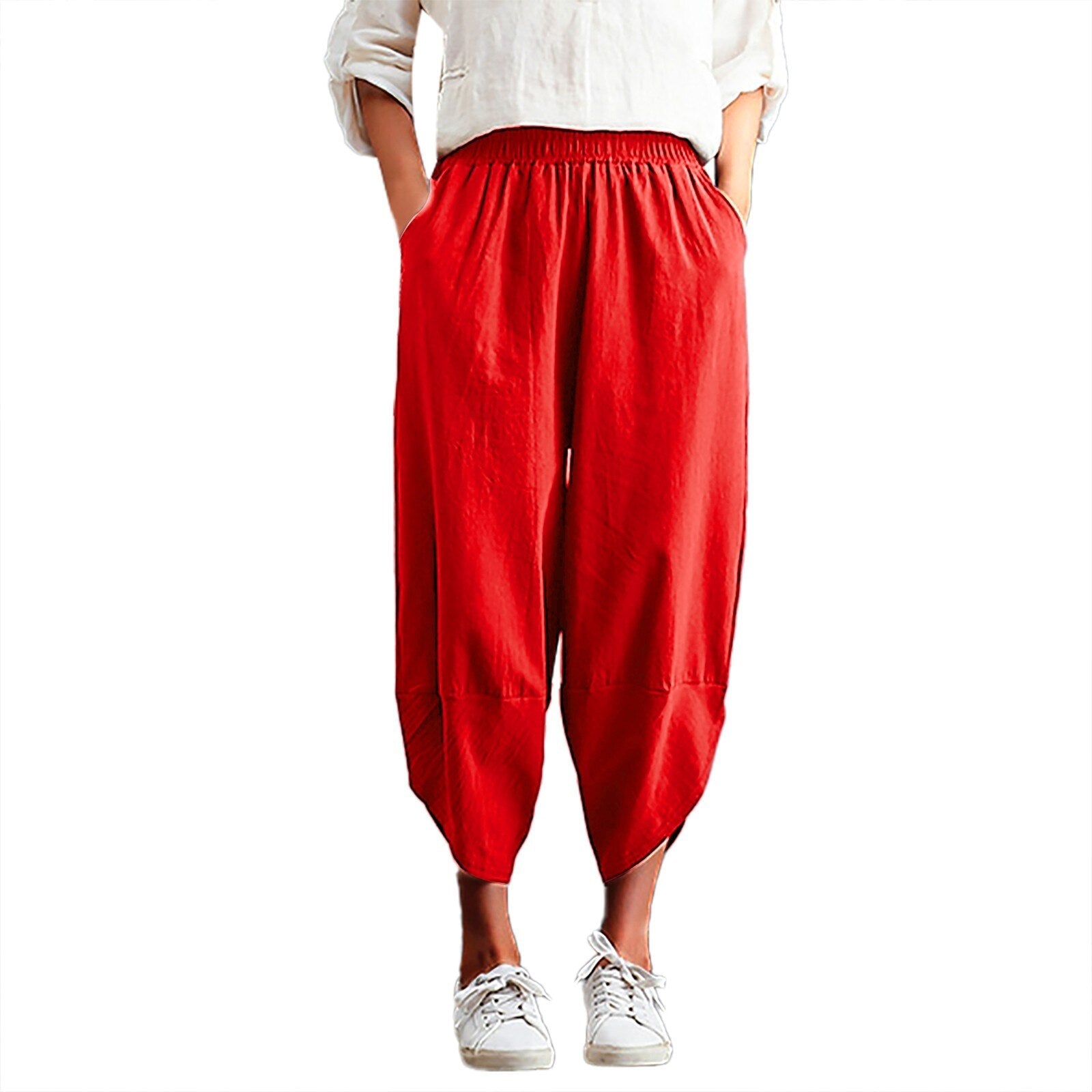JuliaFashion-Plus Size Streetwear Dance Trousers