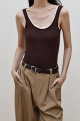 Sleeveless Wool Blend Knit Top