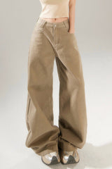 Vintage High Rise Wide Leg Long Jeans