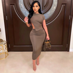 Julia Fashion - Sexy Cut Out Backless Bodycon Dress