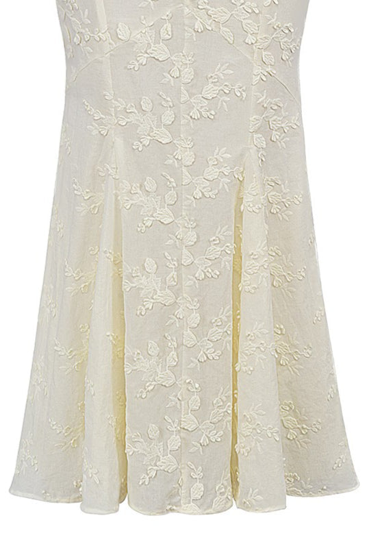 Embroidered Bustier Bodycon Formal Dress