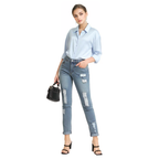 Julia Fashion - Brand New High Woman Denim Pencil Pants