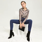 Julia Fashion - Deep Blue High Waist Jeans