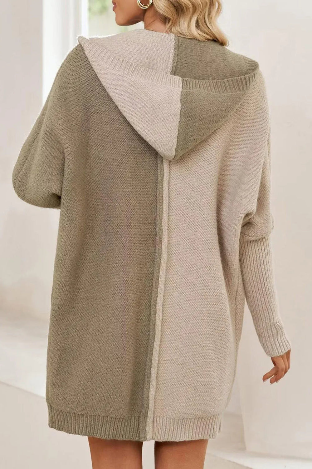 Lantern Sleeve Knit Cardigan
