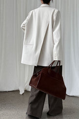 Split Back Relaxed Fit Blazer