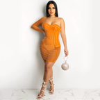 Julia Fashion - Sexy One Shoulder Sequin Bodycon Mini Dress