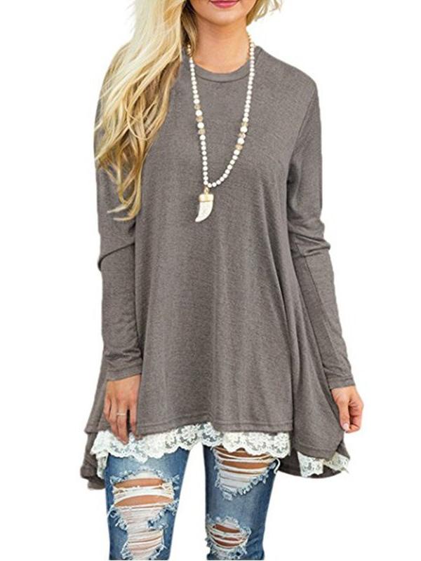 JuliaFashion - Wander Away Lace Mini Dress