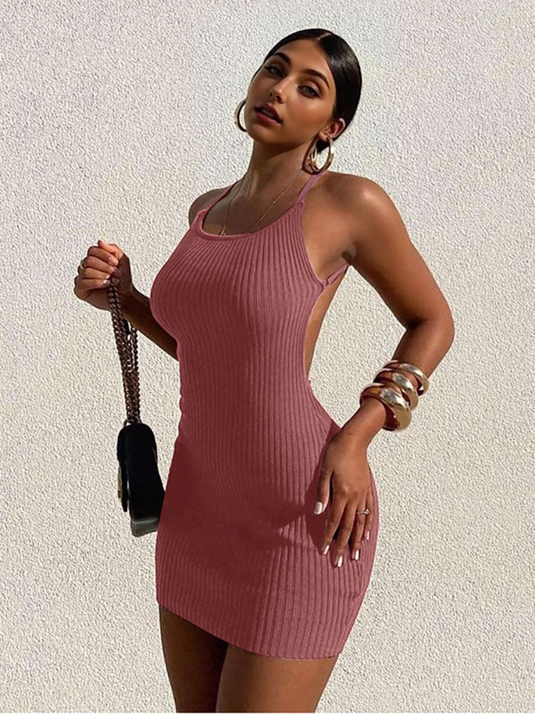 Julia Fashion - Sexy Backless Bodycon Women's Dress