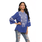 Julia Fashion - Bohemian Sapphire Women Top