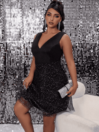 JuliaFashion - Sleeveless V-Neck Bodycon Cocktail Evening Party Dresses