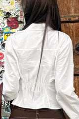 Lightweight Cropped Blouse