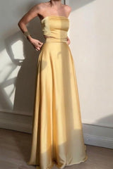 Solid Belted Sleeveless Formal Dress XS / Gold