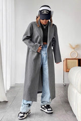 Minimalist Wool Duster Coat