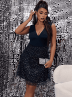 JuliaFashion - Sleeveless V-Neck Bodycon Cocktail Evening Party Dresses