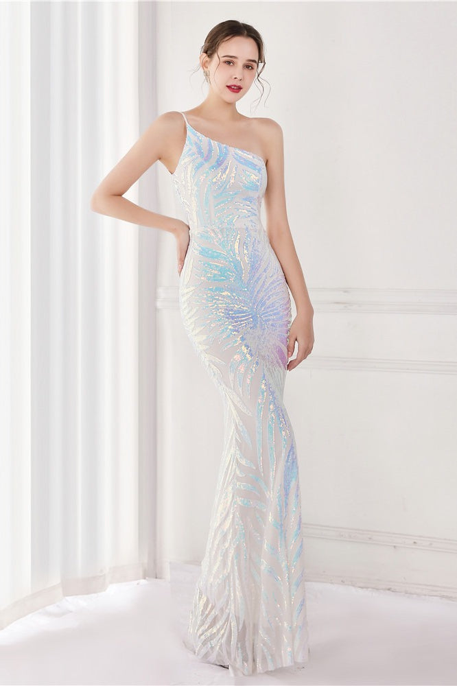 Sparkle Beaded V Neck Party Gown Formal Dress