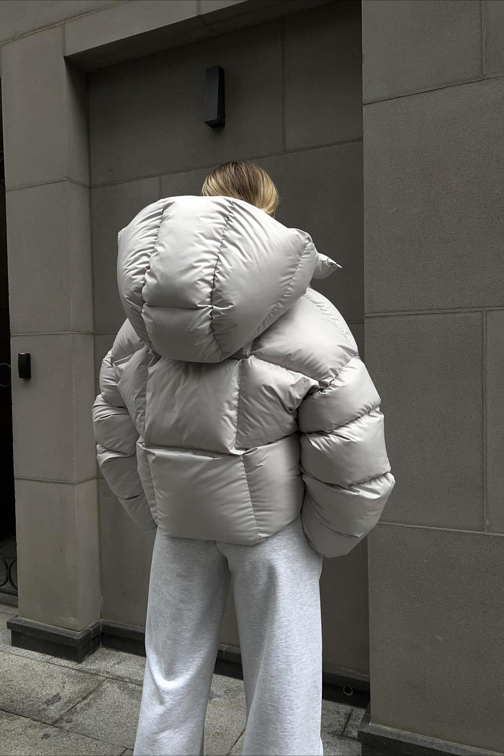 Short Hooded Puffer Jacket