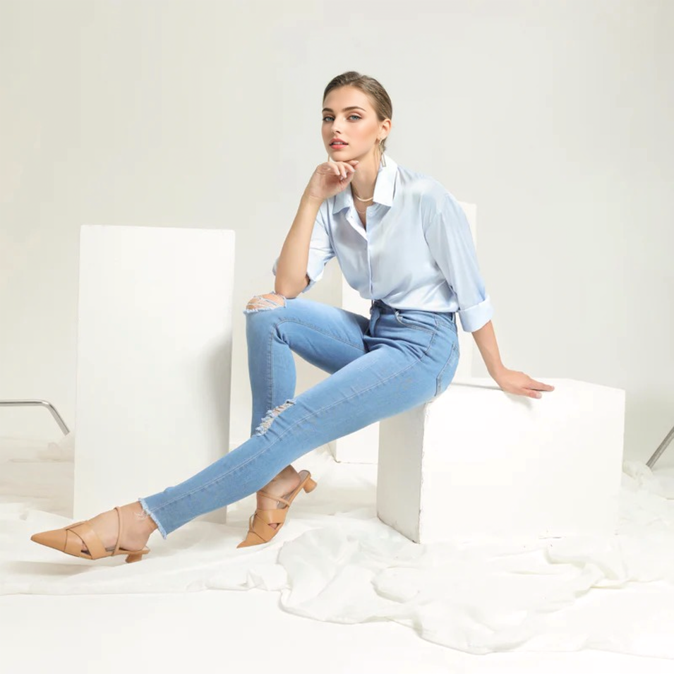 Julia Fashion - New Women's High Waist Jeans